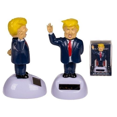 Bewegliche Figur, Mr. President, mit Solarzelle,