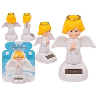 Movable angel, with solar cell, approx. 11 cm,