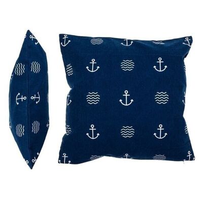 Coussin décoratif bleu, Modern Maritime, 2