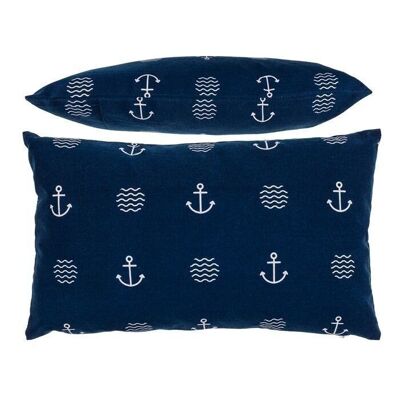 Blue decorative cushion, Modern Maritime,