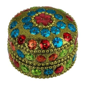 Boîte à bijoux colorée au design oriental, 4