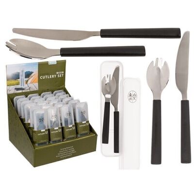 Camping cutlery set, 2-piece set,