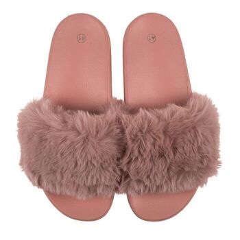 chaussons femme, pompons, 3
