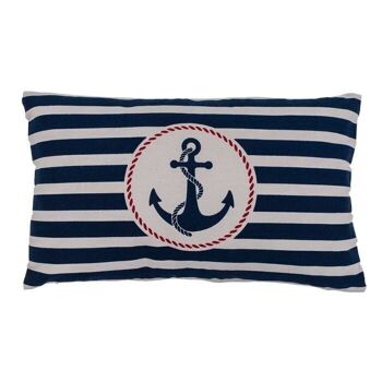 Coussin décoratif avec ancre, Traditionnel Maritime, 2