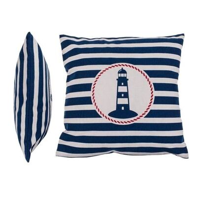 Decorative cushion with lighthouse, Traditional Maritime,