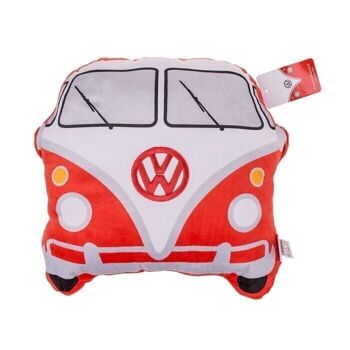 Coussin décoratif, bus VW T1, rouge, 2