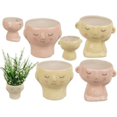 Decorative plant pots, Dreaming Faces,