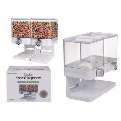 double cereal dispenser on base,