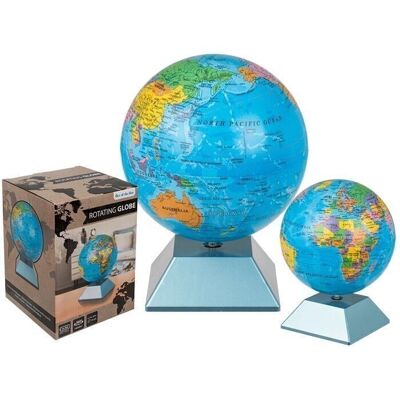 Rotating globe, approx. 14 x 19 cm,