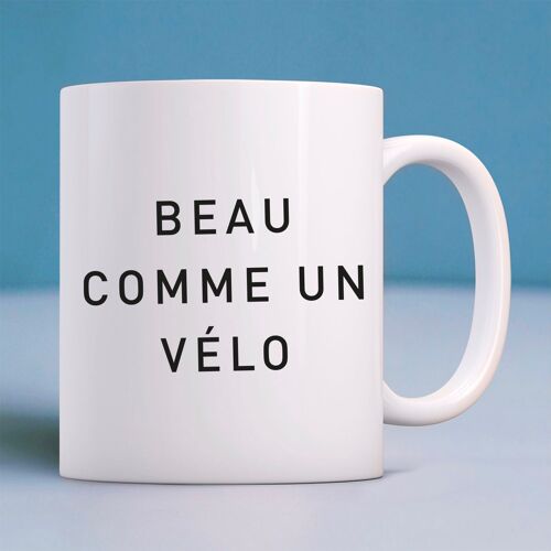 Mug blanc beau comme un vélo