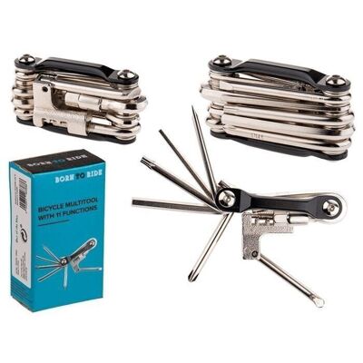 Bicycle multi-tool with 11 functions,