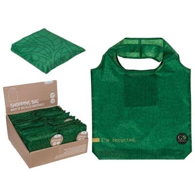 Shopping bag pieghevole in materiale riciclato,