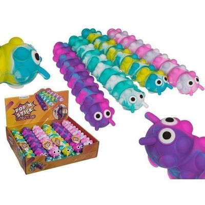 Fidget Pop N' Stick Toy, caterpillar,