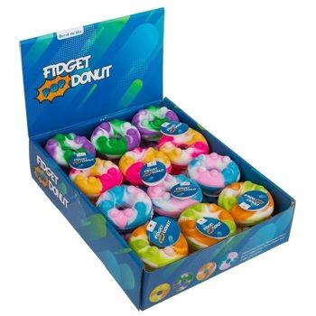 Fidget Pop Toy, beignet, environ 7 x 3,5 cm, 3