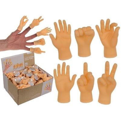 marionnettes à doigts, gestes de la main, environ 6-8 cm,