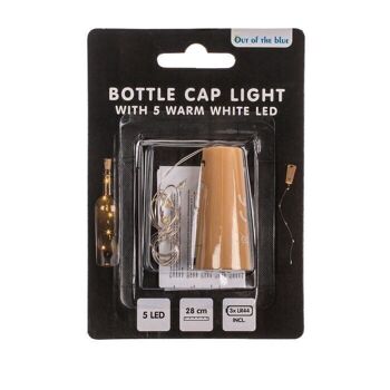 Guirlande lumineuse en liège bouteille avec 5 LED blanc chaud 2