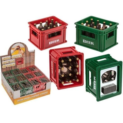 Flaschenöffner mit Magnet, Bierkiste, ca. 6 cm,