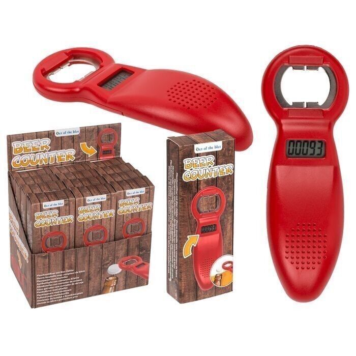 bottle opener, with beer counter,