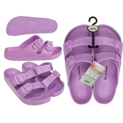 Women's sandals, purple, size 39/40,