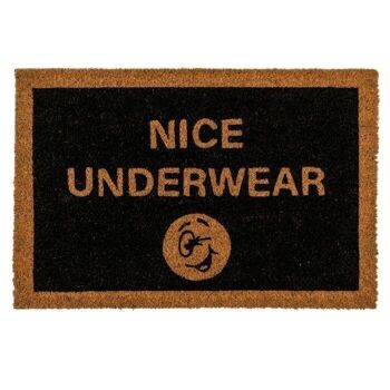 Paillasson, Nice Underwear, environ 60 x 40 cm, 1