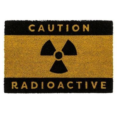 Fußmatte,Caution - Radioactive, ca. 60 x 40 cm,
