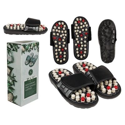 Foot reflexology slippers, size L,