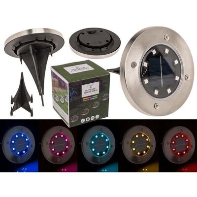 Garden ground lights, IP44, with solar cell and
