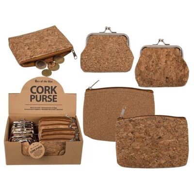 Cork purse, approx. 13 x 9 cm,