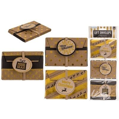 Money gift envelope in a set of 3, Merry Christmas,