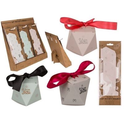 coffret cadeau avec ruban,