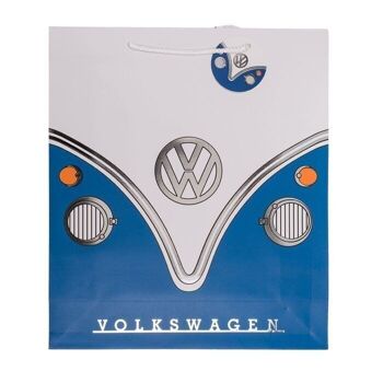 Sac cadeau, bus VW T1, bleu, 2