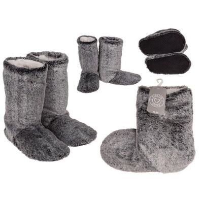 Gray boots women's slippers,