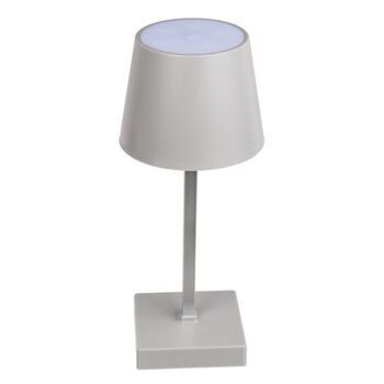 Lampe de table grise avec LED, 4
