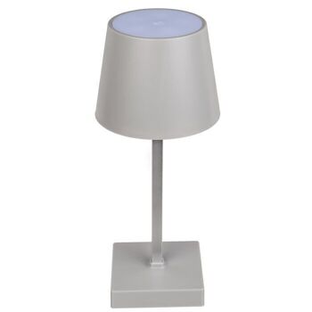 Lampe de table grise avec LED, 5
