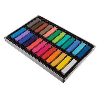 Craie pour cheveux, environ 4 cm, ensemble assorti de 24 couleurs 4