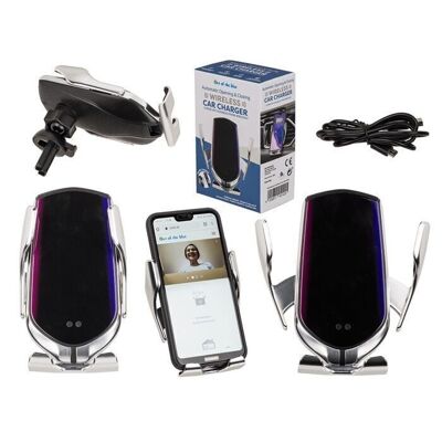 car phone holder with wireless charger,