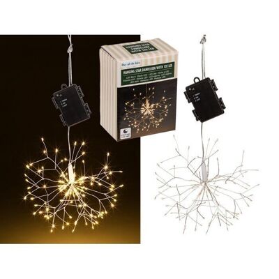 Hanging star, dandelion, with 120 LEDs, IP 44,