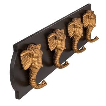 armoire en bois à têtes d'éléphants, 3