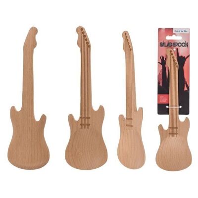wooden salad spoon, electric guitar, approx. 28 cm,