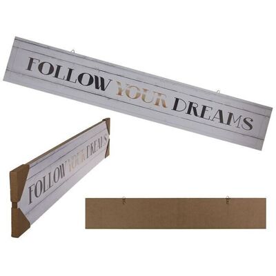 Wooden Sign Follow Your Dreams Hanging Sign