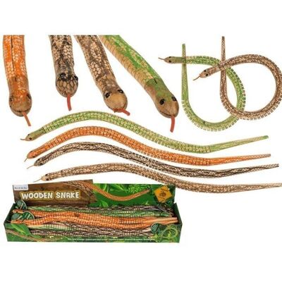 serpiente de juguete de madera, aproximadamente 50 cm,