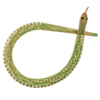 serpent de jeu en bois, environ 50 cm, 4
