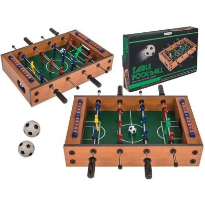 Wooden table football game, kicker, approx. 33 x 21 cm
