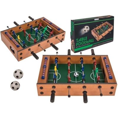 Juego de futbolín de madera, kicker, 33 x 21 cm aprox.