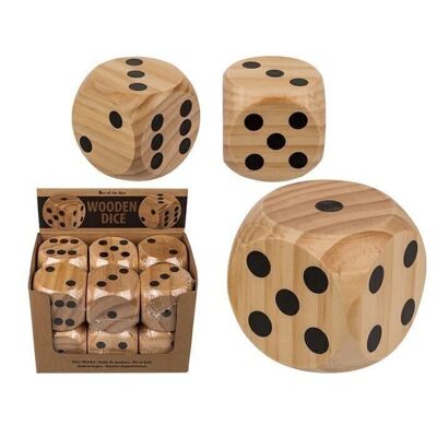 cubes en bois, environ 6 x 6 cm,