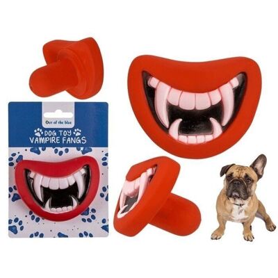 Juguete para perro, dientes de vampiro, 9 x 7 cm aprox.