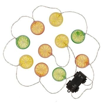 Guirlande lumineuse, fruits, avec 12 LED, 4