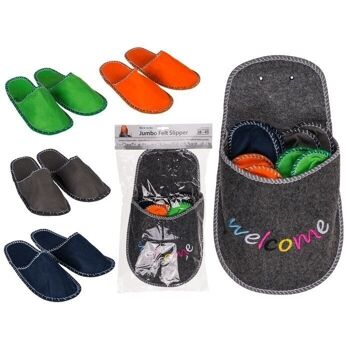 Chaussons Jumbo, Welcome, avec 4 paires 1
