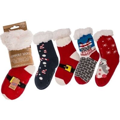 Children's hut socks, Christmas collection,