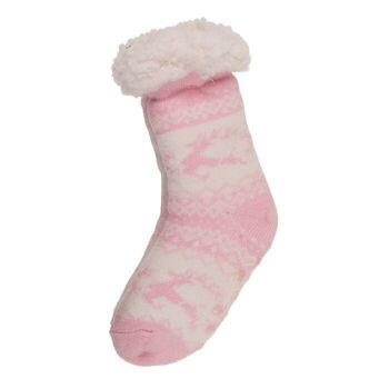 Chaussettes de cabane pour enfants, renne, taille: 22-34, 4